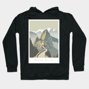 Majestic Machu Picchu Peru Travel Poster Hoodie